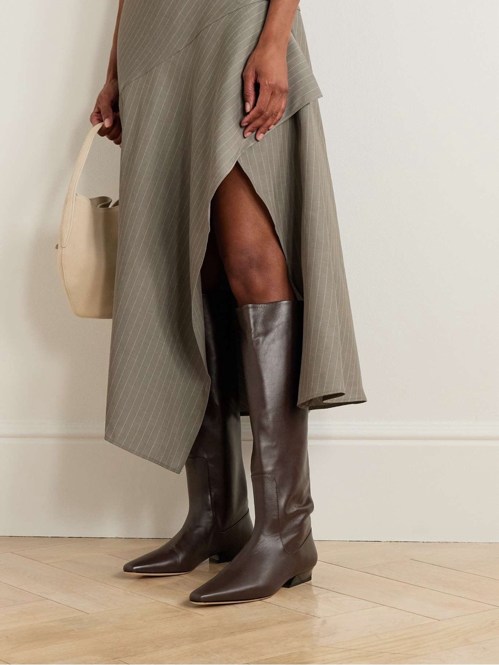 STAUD
Wally leather knee boots
 Leather Knee-High Boot - Picture 2 of 5